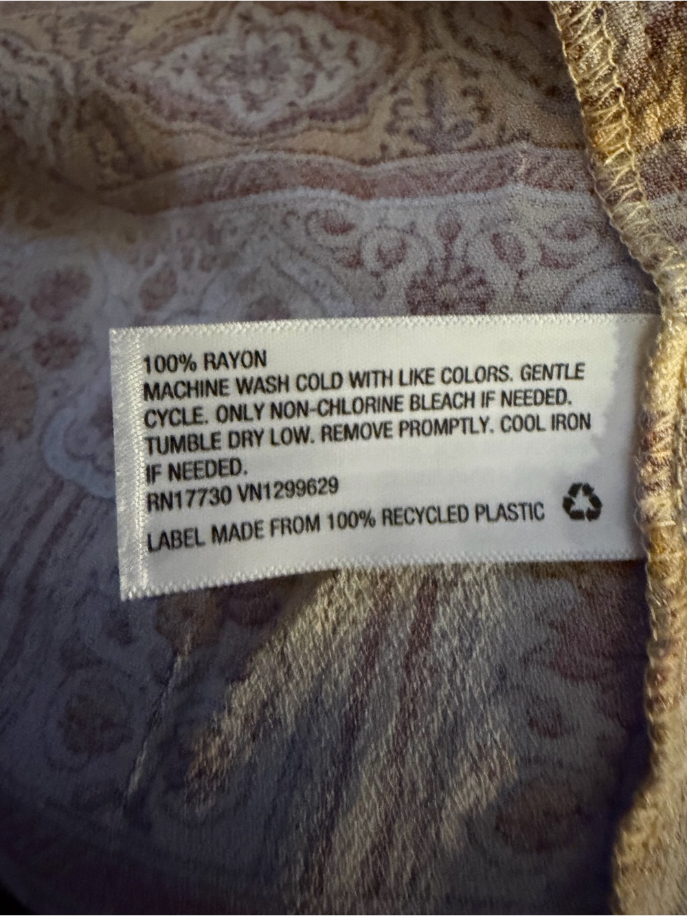 Knox Rose 70s Boho Floral Kimono Cardigan Mustard Duster Small - Picture 12 of 12